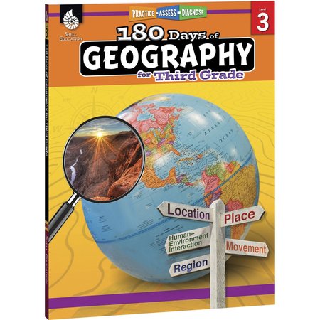 Shell Education 180 Days of Geography, Grade 3 28624